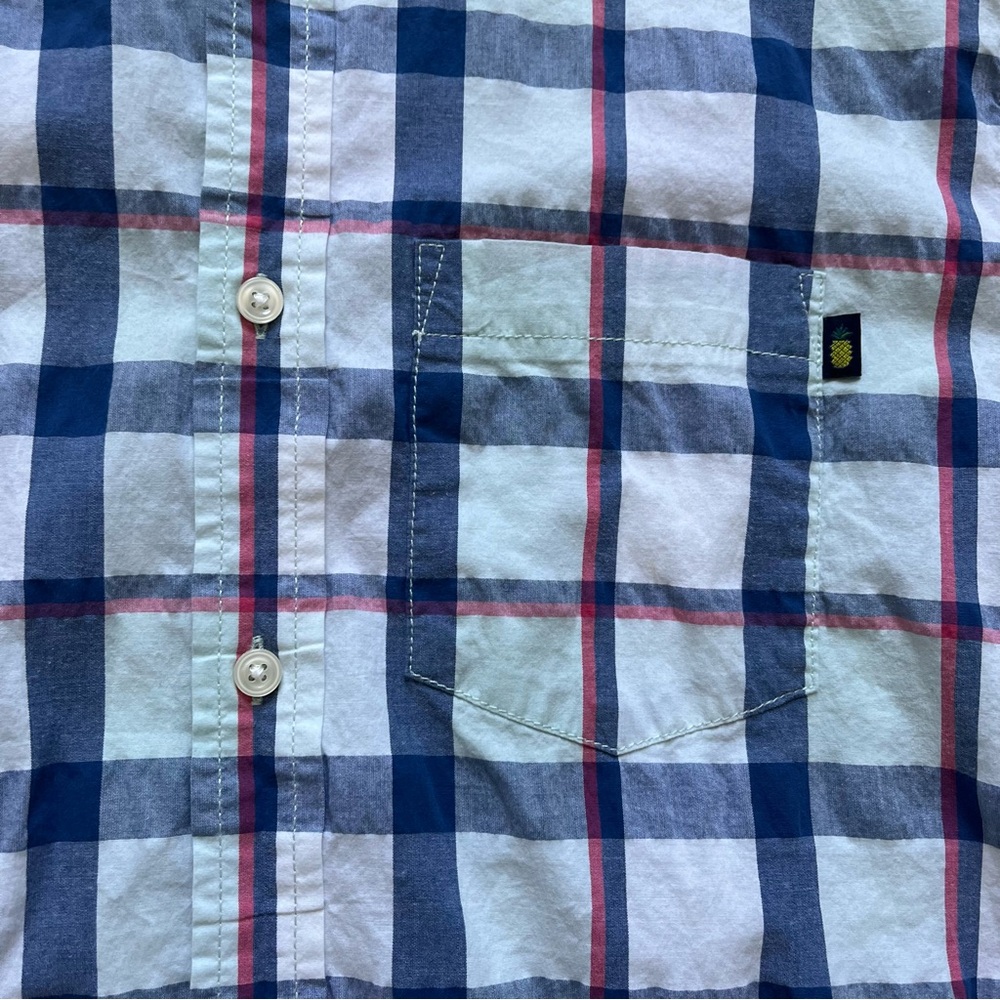 Chubbies Plaid Button Down Large - image 3